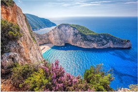 Obraz - Pláž Navagio, Grécko (90x60 cm)