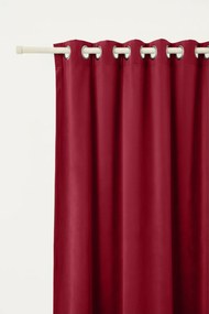Velúrový záves SOFT VELVET červený 140x250 cm