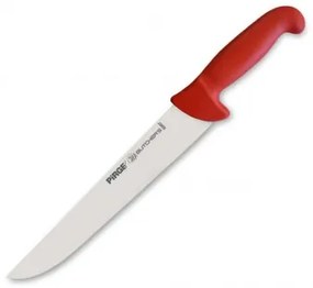 řeznický plátkovací nůž 255 mm červený, Pirge BUTCHER'S