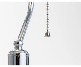 Brilagi - Stolná lampa BANK OFFICE 1xE27/60W/230V lesklý chróm/biela