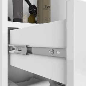 Kúpeľňová skrinka Fin II 30 cm biela lesk