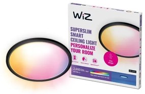 WiZ - LED RGB Stmievateľné stropné svietidlo SUPERSLIM LED/32W/230V Wi-Fi čierna