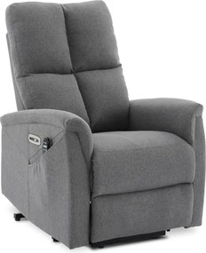 Polohovacie kreslo sivý, elektrické TV-929 GREY2