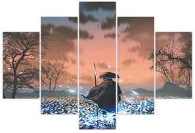 Obraz - Ilustrácia bojovníka (150x105 cm)