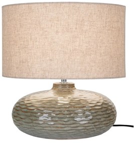 Khaki keramická stolová lampa s textilným tienidlom (výška 44 cm) Oldham – House Nordic