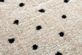 Koberec FLUFFY 2370 shaggy bodky - krém / antracit