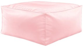 Metalická taburetka ružová ekokoža