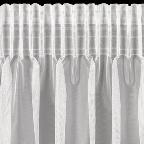 ZÁCLONA NA PÁSKE KATRINA 350X150 CM BIELA