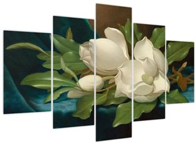 Obraz - Martin Johnson Heade, Giant Magnolias on a Blue Velvet Cloth, reprodukcia (150x105 cm)
