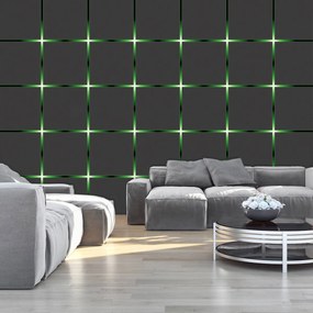 Fototapeta - Zelená mriežka (254x184 cm)
