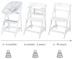 roba Detská vysoká stolička Born Up Zickzack 2 v 1 (biela)  (100366796)