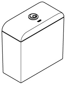 GROHE 39332000 - Splachovacia nádrž EURO CERAMIC 385 × 170 × 370 mm keramika/biela