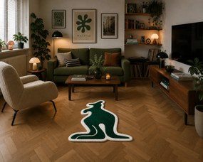 U.Rug koberce, Kusový koberec U.Rug Klokan, 80x100, zelená, detská izba