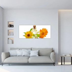 Obraz kvetinového oleja (120x50 cm)