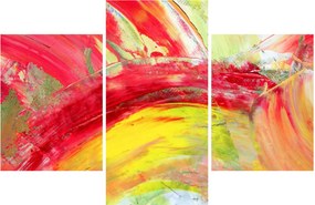 Obraz abstrakcie - maľba (90x60 cm)