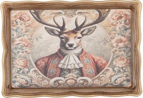 Servírovací podnos s jeleňom Collection Aristocrat - 31*22*2 cm