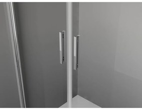 Mexen Exo, sprchovací kút s krídlovými dverami 80 x 75 cm, 6mm číre sklo, chrómový profil, 8182-080-075-01-00