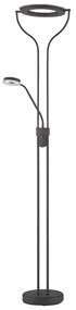Čierna LED stmievateľná stojacia lampa (výška 180 cm) Davos – Fischer &amp; Honsel