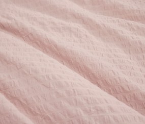 Krepová posteľná bielizeň, ružová, štandardná veľkosť