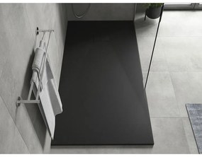 Mexen Hugo, SMC obdĺžniková sprchová vanička 170 x 90 cm, čierna matná, 42709017