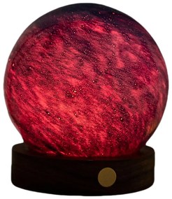 Tmavo prírodná svetelná dekorácia na USB ø 8 cm Galaxy Breeze – Gingko