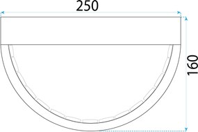 Toolight Toolight, LED nástenné krištáľové svietidlo APP1509-CP, zlatá matná, OSW-06792