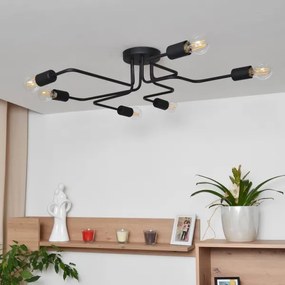 LED Prisadený luster TUBE 6xE27/15W/230V