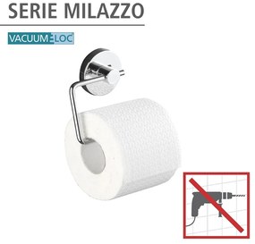 Sivá samodržiaca súprava doplnkov do kúpeľne Milazzo – Wenko