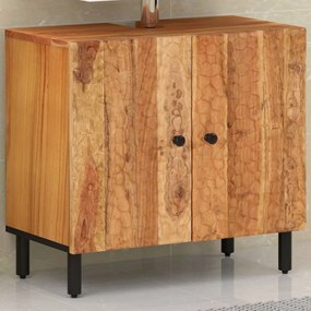 Kúpeľňová umývadlová skrinka 62x33x58 cm masívne akáciové drevo 356874
