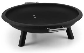 Trino, ohnisko, kôš na oheň, krb na terasu, Ø 80 cm, oceľ, čierne