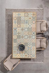 Kovová záhradná stolička v prírodnej farbe Kalimera – Bizzotto