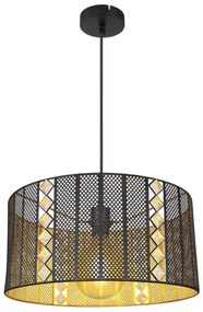 Globo 15450H - Luster na lanku ABINY 1xE27/60W/230V zlatá/čierna