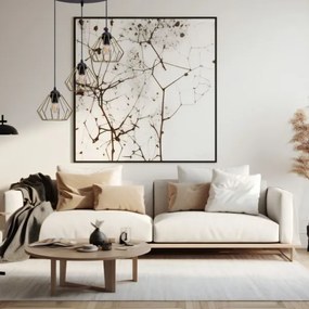 Luster na lanku CEED GOLD 3xE27/60W/230V pr. 45 cm čierna/zlatá