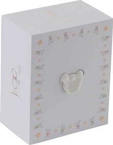 Krémový koberček hlava medvedíka v darčekovej krabičke - 57*1,5*62cm