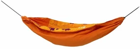 Detská hojdacia sieť s dekou 2 v 1, oranžová