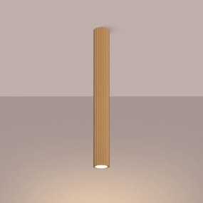 Stropné svietidlo Karbon, 1x zlaté kovové tienidlo, (60 cm)