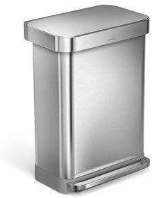 Odpadkový kôš voľne stojací Simplehuman Pedal bin 55 l kartáčovaná nerez oceľ mat SHCW2023