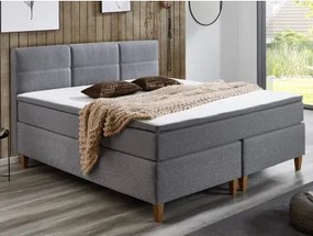 Posteľ boxspring Ardi 180x200 cm, šedá tkanina%