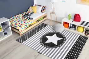 Koberec PETIT STAR HVIEZDA sivý