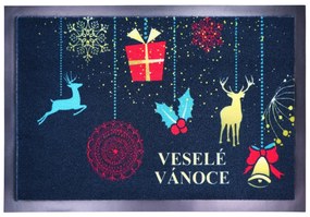 Rohožka vianočná Veselá Vianoce, 40x60, viacfarebná, Mercury Flooring