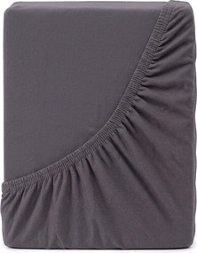 4Home jersey prestieradlo Mako antracit, 90 x 200 cm