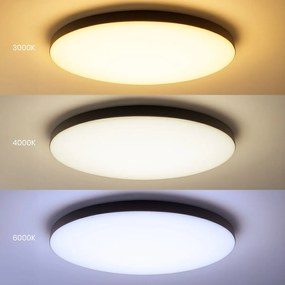 Stropné LED svietidlo Siena, 1x LED 80w, 3000-6000k, 3CCT, b, s ovládačom