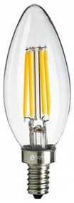 LED žiarovka E14 C37 Teplá4W 35W