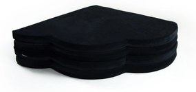 Detská variabilná podložka na hranie flower grafitová 160 cm