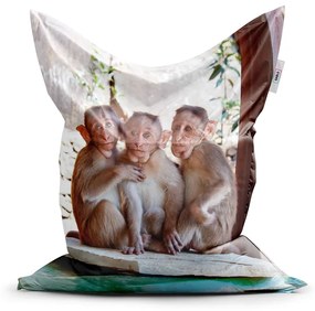 Sablio Sedací vak Opičky - 200x140 cm