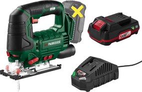 Parkside®  Aku priamočiara píla 20 V Pstda 20-Li C3 + Akumulátor 20 V/2 Ah + Nabíjačka 20 V/2,4 A  (800012562)