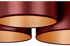 Duolla - Prisadený luster ROLLER TRIO SHINY 3xE27/15W/230V medená/zlatá