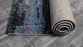 Koberec Diamond New 3D Ombre tyrkysovo - béžový