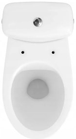 Cersanit Cersania SimpleOn 010 - WC kombi 3/6l + sedátko s pomalým zatváraním z duroplastu, horizontálny odpad, biela, K11-2337
