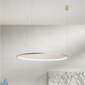 Ondaluce - LED stmievateľný luster na lane SOEL LED/28W/230V priemer 60 cm zlatý
